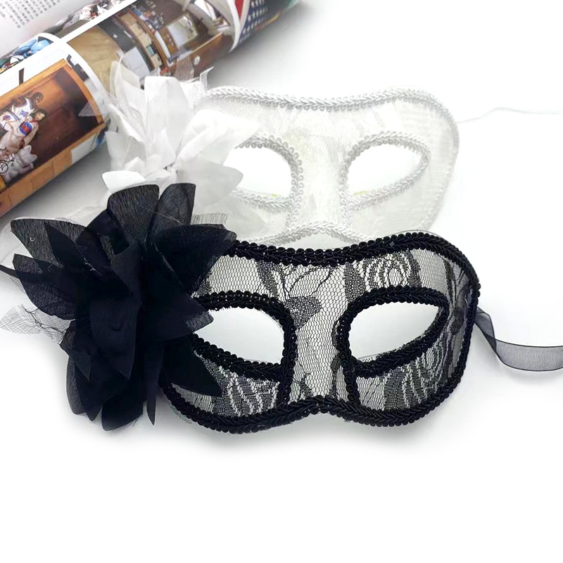 Elegant Venetian Style Costume Accessory Lace Masquerade Mask